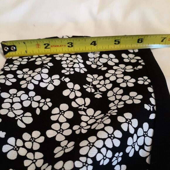 New Directions Womens Palazzo Pants Size S Polyester Floral Print Blk/White - Picture 6 of 10